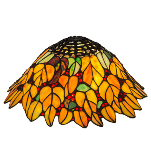 Meyda Lighting Follaje 16" Multi-Colored Shade Glass