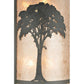Meyda Lighting Forest 34" 8-Light Wrought Iron Lantern Pendant Light With Silver Mica Shade Glass