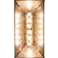 Meyda Lighting Fox Hunt 33" 6-Light Antique Copper Island Pendant Light With Silver Mica Shade Glass