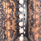 Meyda Lighting Fox Hunt 33" 6-Light Mahogany Bronze Island Pendant Light With Silver Mica Shade Glass