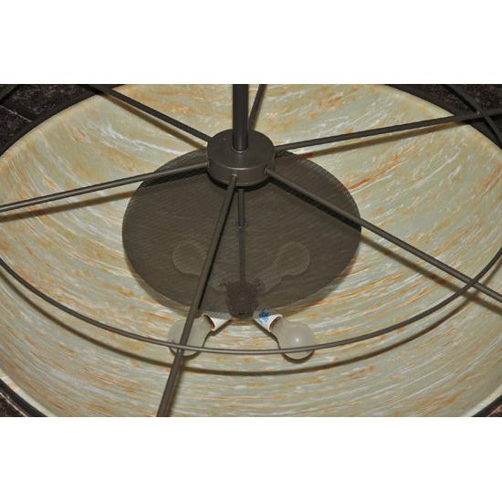 Meyda Lighting Fox Run 72" 20-Light Timeless Bronze Inverted Pendant Light