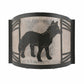 Meyda Lighting Fox on the Loose 247256 12" Textured Black Right Wall Sconce With Silver Mica Shade Glass