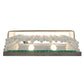 Meyda Lighting Francesca 15" 2-Light Pewter Wall Sconce With Pebble and Gray Textrene Shade