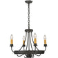 Meyda Lighting Franciscan 25" 5-Light Wrought Iron Chandelier