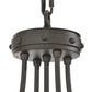 Meyda Lighting Franciscan 25" 5-Light Wrought Iron Chandelier