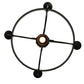 Meyda Lighting Franciscan 25" 5-Light Wrought Iron Chandelier