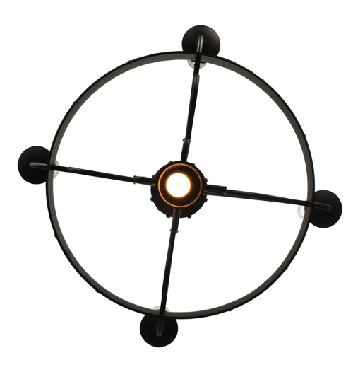 Meyda Lighting Franciscan 25" 5-Light Wrought Iron Chandelier