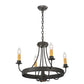 Meyda Lighting Franciscan 25" 5-Light Wrought Iron Chandelier