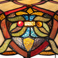 Meyda Lighting Franco 265257 26" 2-Light Mahogany Bronze Table Lamp With Multi-Colored Stained Shade Glass