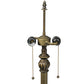 Meyda Lighting Franco 60" 2-Light Mahogany Bronze Floor Lamp With Multi-Colored Shade Glass
