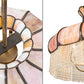 Meyda Lighting Frederick 24" 11-Light Antique Brass Pendant Light With Rainbow Sherbet Art Shade Glass