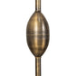 Meyda Lighting Frederick 24" 11-Light Antique Brass Pendant Light With Rainbow Sherbet Art Shade Glass