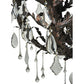 Meyda Lighting French Baroque 48" 16-Light Gilded Tobacco Chandelier With Clear Hurricane Shade Glass