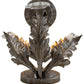 Meyda Lighting French Elegance 12" Antique Silver Wall Sconce With Clear Shade Glass