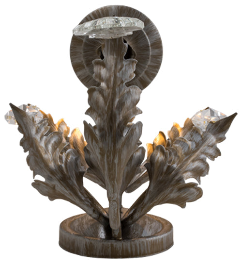 Meyda Lighting French Elegance 12" Antique Silver Wall Sconce With Clear Shade Glass