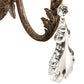 Meyda Lighting French Elegance 18" 3-Light Pompeii Gold Chandelier With Amber Faux Candlelight