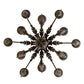 Meyda Lighting French Elegance 36" 12-Light Antiquity Chandelier With Ivory Faux Candlelight
