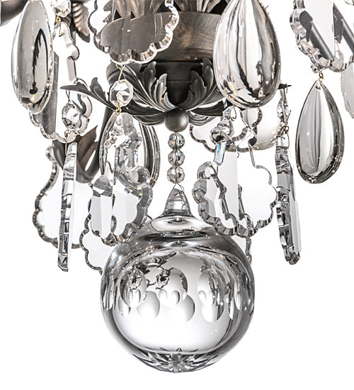 Meyda Lighting French Elegance 36" 12-Light French Bronze Chandelier With Clear Shade Glass