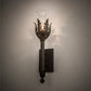 Meyda Lighting French Elegance 7" Antiquity Wall Sconce With Clear Shade Glass