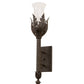 Meyda Lighting French Elegance 7" Antiquity Wall Sconce With Clear Shade Glass