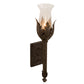Meyda Lighting French Elegance 7" Antiquity Wall Sconce With Clear Shade Glass