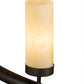 Meyda Lighting French Horn 60" 17-Light Oil Rubbed Bronze Chandelier With Creme Carrara Idalight Shade
