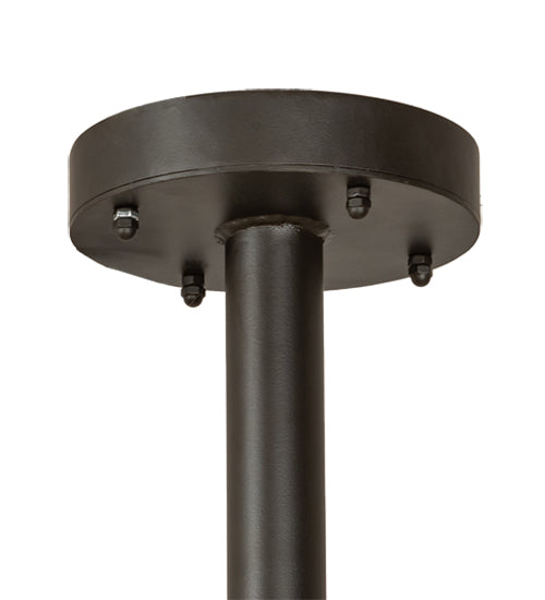 Meyda Lighting French Horn 60" 17-Light Oil Rubbed Bronze Chandelier With Creme Carrara Idalight Shade