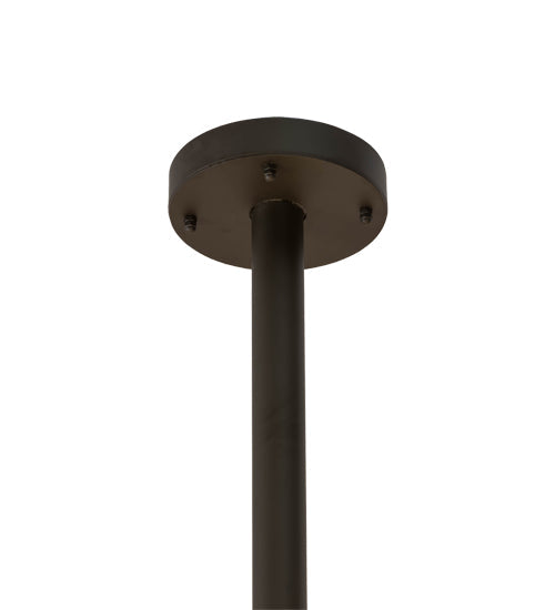 Meyda Lighting French Horn 60" 17-Light Oil Rubbed Bronze Chandelier With White Statuario Idalight Shade Glass