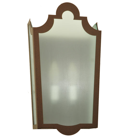 Meyda Lighting French Market 8" 2-Light Cafe Noir Wall Sconce With Contrail Mist Idalight Shade