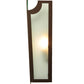 Meyda Lighting French Market 8" 2-Light Cafe Noir Wall Sconce With Contrail Mist Idalight Shade