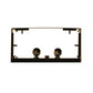 Meyda Lighting French Market 8" 2-Light Cafe Noir Wall Sconce With Contrail Mist Idalight Shade