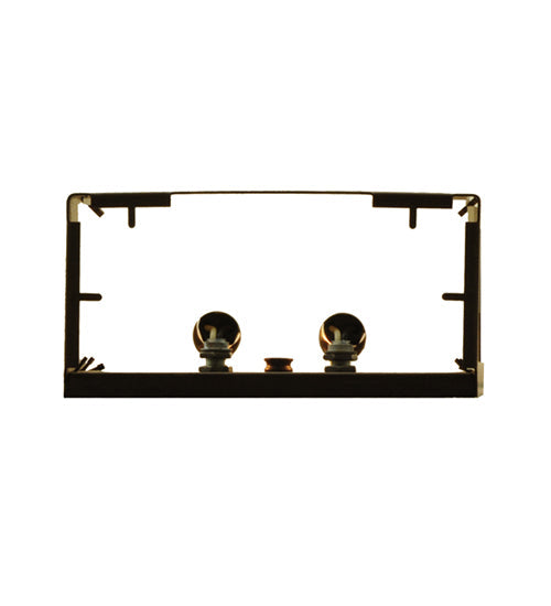 Meyda Lighting French Market 8" 2-Light Cafe Noir Wall Sconce With Contrail Mist Idalight Shade