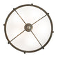 Meyda Lighting Freya 212100 27" 5-Light French Bronze Pendant Light With White Statuario Idalight Shade