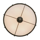 Meyda Lighting Freya 30" 6-Light Coffee Bean Semi-flush Mount Ceiling Light With Beige Statuario Idalight Shade Glass