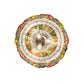 Meyda Lighting Fruit 175747 20" 3-Light Mahogany Bronze Pendant Light With Multi-Colored Shade Glass
