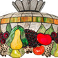 Meyda Lighting Fruit 175747 20" 3-Light Mahogany Bronze Pendant Light With Multi-Colored Shade Glass