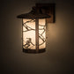 Meyda Lighting Fulton 10" Antique Copper Alpine Solid Mount Wall Sconce With White Shade Glass