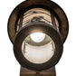 Meyda Lighting Fulton 10" Antique Copper Alpine Solid Mount Wall Sconce With White Shade Glass