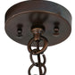 Meyda Lighting Fulton 10" Antique Copper Great Pines Pendant Light With Ambra Siena Idalight Shade Glass