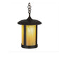 Meyda Lighting Fulton 10" Brown Pendant Light With Beige Iridescent Shade Glass