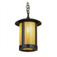 Meyda Lighting Fulton 10" Brown Pendant Light With Beige Iridescent Shade Glass