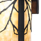 Meyda Lighting Fulton 10" Craftsman Brown Branches Wall Sconce With Beige Art Shade Glass