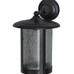 Meyda Lighting Fulton 10" Craftsman Brown Prime Solid Mount Wall Sconce With Clear Granite Shade