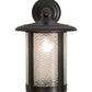 Meyda Lighting Fulton 10" Craftsman Brown Prime Solid Mount Wall Sconce With Clear Granite Shade