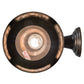 Meyda Lighting Fulton 10" Craftsman Brown Prime Solid Mount Wall Sconce With Clear Granite Shade