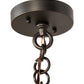 Meyda Lighting Fulton 10" Craftsman Brown Tall Pines Mini Pendant Light With Beige Art Shade Glass