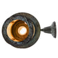 Meyda Lighting Fulton 10" Verdigris Lone Pine Hanging Wall Sconce With Beige Iridescent Shade Glass