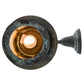 Meyda Lighting Fulton 10" Verdigris Whispering Pines Hanging Wall Sconce With Beige Iridescent Shade Glass