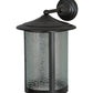 Meyda Lighting Fulton 12" Craftsman Brown Prime Solid Mount Wall Sconce With Clear Granite Shade