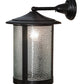 Meyda Lighting Fulton 12" Craftsman Brown Prime Solid Mount Wall Sconce With Clear Granite Shade
